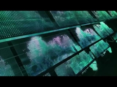 Esnek Şeffaf LED Ekran Paneli Cam Pencere Yapıştırıcı LED Şeffaf Film Ekranı