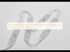 En İyi Kalite Tek Renk 3 Smd9240 Led Modül Tabela Işığı Dış Mekan Lens 3.5w Işıklar 12v