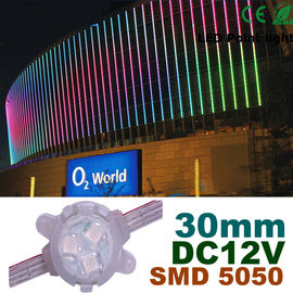 30mm DC12V RGB LED Pixel Modül Tam Renkli Bina Dekorasyon