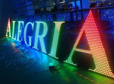 Dış reklam dekorasyon için metal LED ışıklı işaret harfler