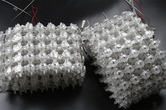 120 Degree Viewing Angle LED Mesh Curtain Customizable LED Quantity PC Material