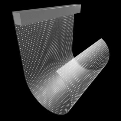 Outdoor P20 Transparent LED Film Display For Advertising Shopping Mall / Media Facade