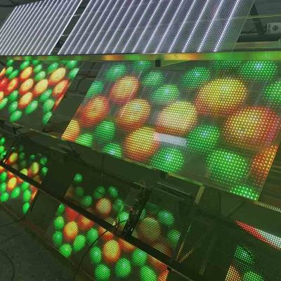 Flexible Transparent Led Film Advertising Led Display Adhesive Super Slim Led Screen P6.25 P8 P10 P16 P20