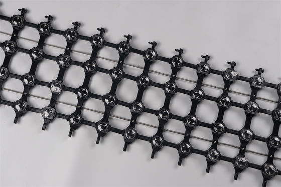 P125 DMX512 RGB Flexible LED Mesh Screen 25mm Outdoor Waterproof Display