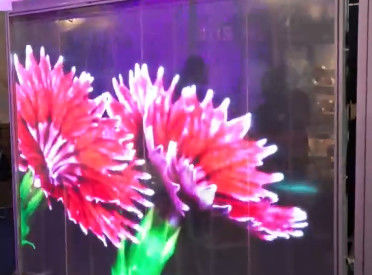 Flexible transparency adhesive LED Film Screen thin Advertising Video Wall P6DC5V WE2121RGB 16bit