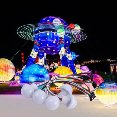 Programmable RGB LED Point Light 45mm 1W DC12V Playground Amusement Lights