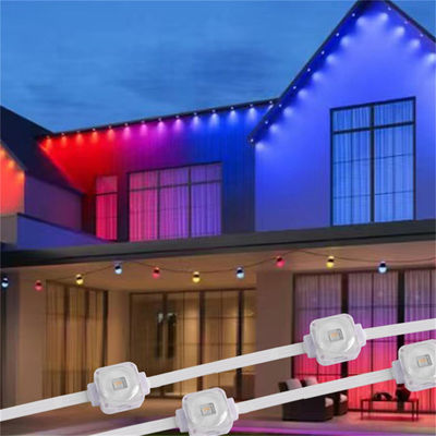 Exterior 20mm RGBW LED Eave Lights with Wifi and Remote Control Support