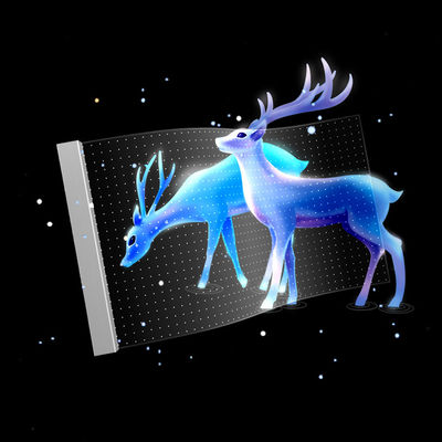 Customized LED Film Screen For Advertising Video Wall , P20 DC5V Transparent Projector Screen