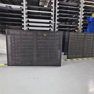 Full Color High Brightness Rgb Grille Large Transparent Led Display Panel Screen