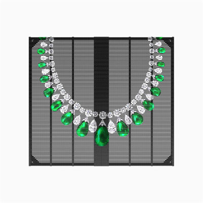 Transparent Glass LED Window Display LED Mesh Screen for Shopping Mall Elevator Retail Store Advertising