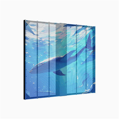 Fixed installation with high protection and  High Brightness RGB Transparent Outdoor Grille LED Screen Display