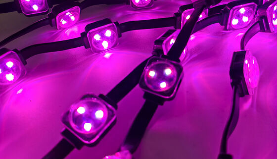 30mm 12V SMD3535 RGBW IP67 Waterproof LED Point Light with 120 Beam Angle and UV Resistant PC Material