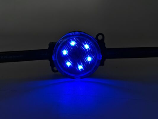 24V IP67 Waterproof 50mm LED Point Light with DMX512 Control for Outdoor Facade Lighting