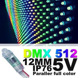 12mm su geçirmez rgb tam renkli LED Kontrolörü Akıllı Renk Değişiminin için IC piksel ışık DC5V led