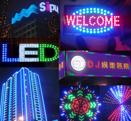 Mermi Tipi IP67 Su Geçirmez 12MM LED Piksel Tam Renkli RGB Ayrı Ayrı Adreslenebilir