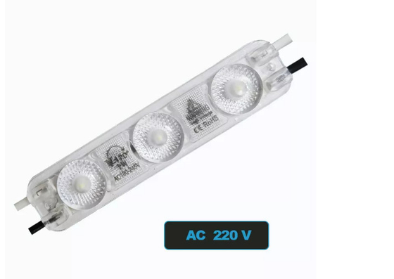 3 LED 12V LED Modül Işık 2835 AC110V 220V 3M Bant Kurulum Reklam Işıkları