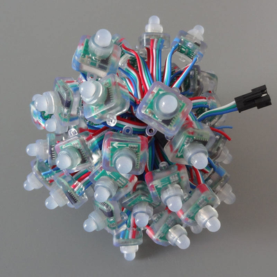 WS2811 Kare LED Piksel Işık 5V 12V 6898 Çip Tam Silikon Tutkal Su Geçirmez Koruma