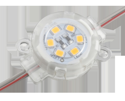 Dış Mekan Tek Renkli 30mm LED Nokta Işık IP67 Su Geçirmez 0.6W 12V 30mm PC Gövdesi