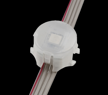 Dış Mekan IP67 0.3W DMX512 Smd5050 DC12V 20mm RGB Nokta LED Işık Mucize Fasulye