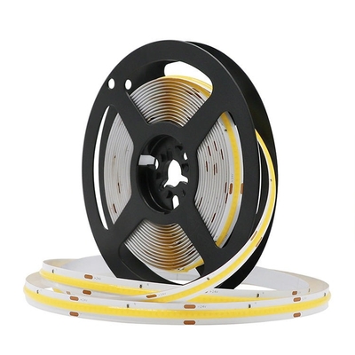 IP20 Yüksek Yoğunluklu 24v 10W CRI90 Dotless Ev Dekorasyonu İçin Esnek Cob Led Şerit Işıklar