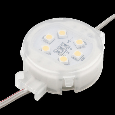 Tek Renk Noktalı LED Işık Dış Mekan Su Geçirmez IP67 1.2W Smd2835 DC24V 50mm