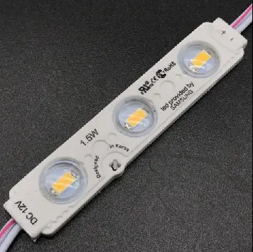 Yüksek Parlaklık 66LM Su geçirmez 3 LED ışık modülü Dış smd5050 12V Soğuk Beyaz enjeksiyon LED modülü