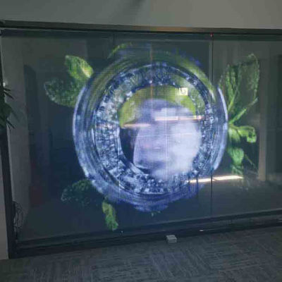 Esnek LED Şeffaf Film Ekranı Reklam için kolay kurulum LED Panel