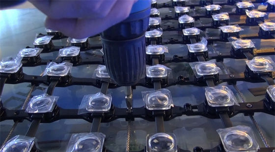 Customized Soft LED Module P83 DC12V Flexible LED Mesh Screen 180 Degree Curved