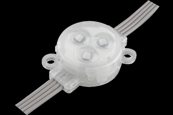Dış Dekorasyon Kalıcı Noel Işıkları 30mm RGB LED Nokta Işık Kaynağı DC12V 0.75W LED Pixel Işık