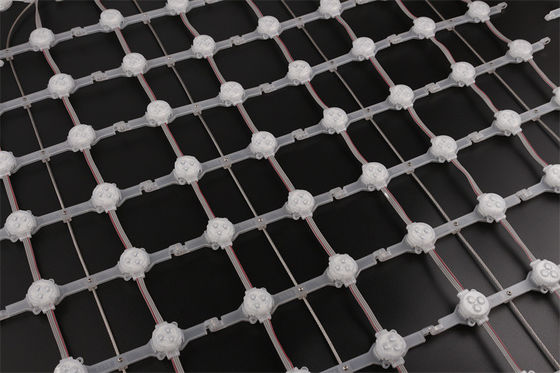 Outdoor / Indoor Flexible LED Net Screen P100 DC12V RGB Advertising LED Mesh Display Screen