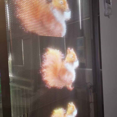 P8 iç mekan akıllı kristal örgü yapışkan ultra ince esnek şeffaf ekran paneli modülü LED film pantalla ekran için