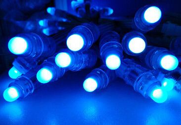 Bullet Türü 12MM Led Piksel, F8 DC05V RGB tam Renkli LED Pxiel String Light