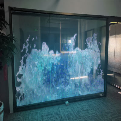 Dış Reklam Ultra İnce Kristal Ekran P16 RGB Esnek Şeffaf LED Ekranı