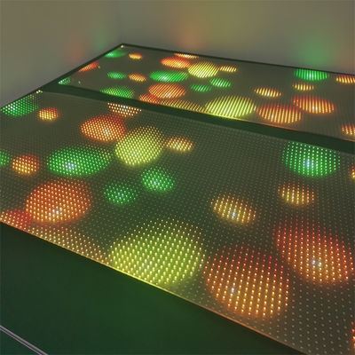 P10 RGB Renkli LED Şeffaf Film Ekranı İçerideki Sert / Esnek LED Ekranı