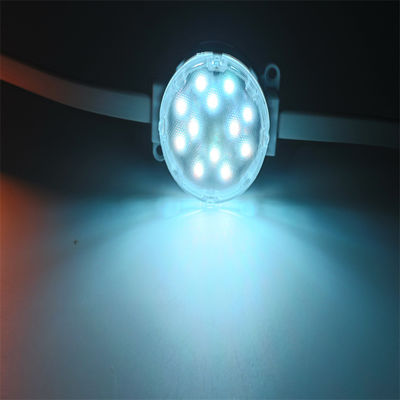 IP67 Su geçirmez DC24V 50MM DMX LED RGB Piksel Işıkları Programlanabilir Tam Renkli Akıllı Nokta Işıkları Dışarı