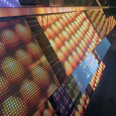High Definition P6 LED Transparent Film Screen For Indoor Video Wall With Easy Installation And RGB DC5V