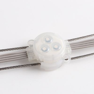 RGB LED Nokta Işığı 1W Epistar Chip 30mm RGB LED Nokta Işığı PC Bedenli Dış Su geçirmez IP67
