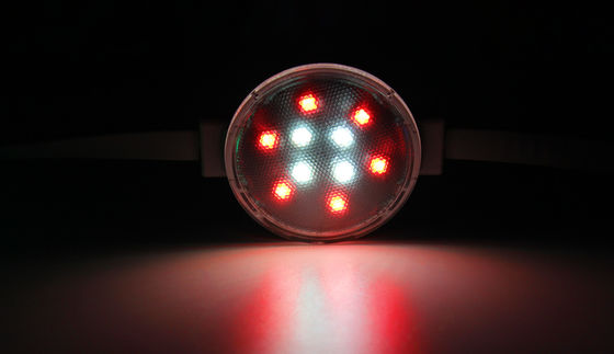 0.3W Epistar Chip 50mm RGB LED Nokta Işık PC Bedenli Dış Su geçirmez IP67