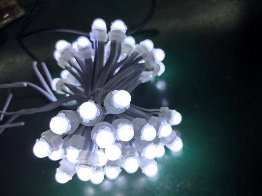 9 cm PVC Nokta Işıklar Çiftlik Uygulamaları için Renkli LED Kaynağı ve SPI Kontrolü
