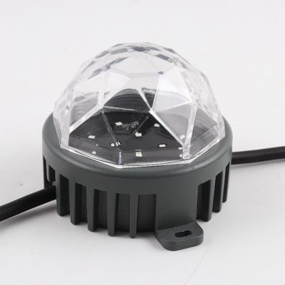 Özelleştirilebilir 100 mm IP67 Su geçirmez DC24V 50MM DMX LED RGB Piksel Işıkları Programlanabilir Dışarıda LED proje LED nokta lambaları