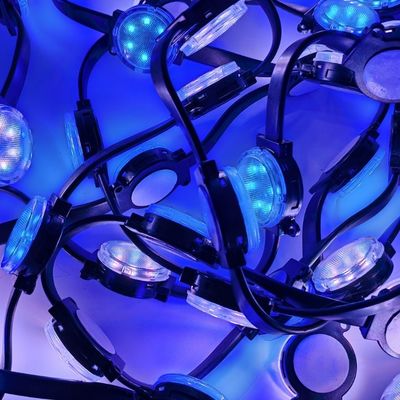 Su geçirmez Dış 40mm Pixel LED Nokta Işığı 24v Çalışma Voltajı ve 120° Işık Köşesi
