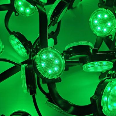 DMX512 Kontrolörü Temalı Dekoratif Bina için Renkli 40mm Piksel LED Nokta Işığı