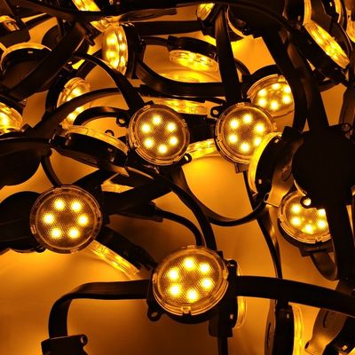 Yüksek Parlaklık 50mm Piksel LED Nokta Işık Tek DMX 512 Tema Dekoratif Bina