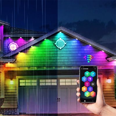 Exterior 20mm RGBW LED Eave Lights with Wifi and Remote Control Support