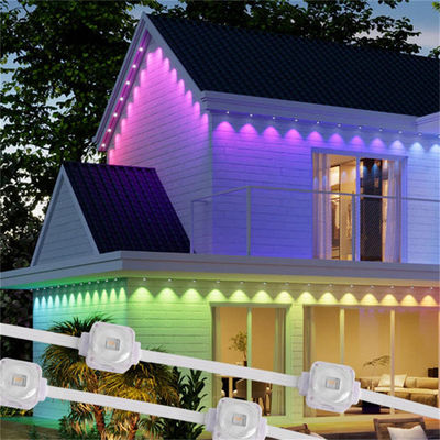 WIFI Control 20MM 25MM IP67 LED Eave Lights Smart Rgb Ic With 72 Scene Modes Ip67 Outdoor Lighting For Holiday