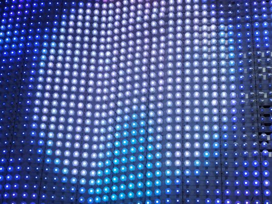 Dış reklam için kalıcı su geçirmez 20 mm LED nokta ışığı LED örgü ekranı