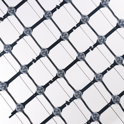 Cam Perde Bina için 30mm Esnek LED Mesh Ekranı 1000mm*1000mm Ekran Boyutu 50000 Saat Hayat Süresi