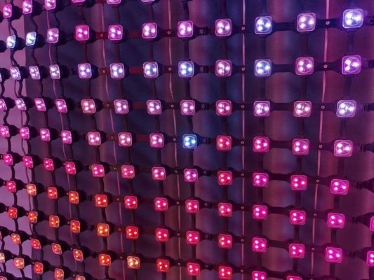 P62.5 Pixel Pitch Flexible LED Perde Ekranı Açık Reklam için Net Ekran