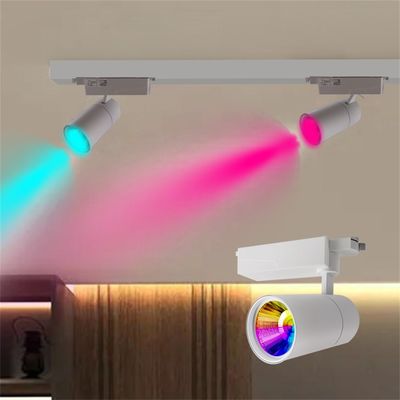 Tavan 40W LED Track Light Renkli yanıp sönen ücretsiz ışık Alışveriş merkezi aydınlatması için