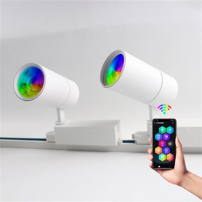 360 Düzenlenebilir Hareketli LED ray ışıkları sökülmüş ray ışıkları Hareketli başlıklar ray aydınlatma sistemindeki ışıklar